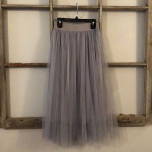 Grey tulle skirt